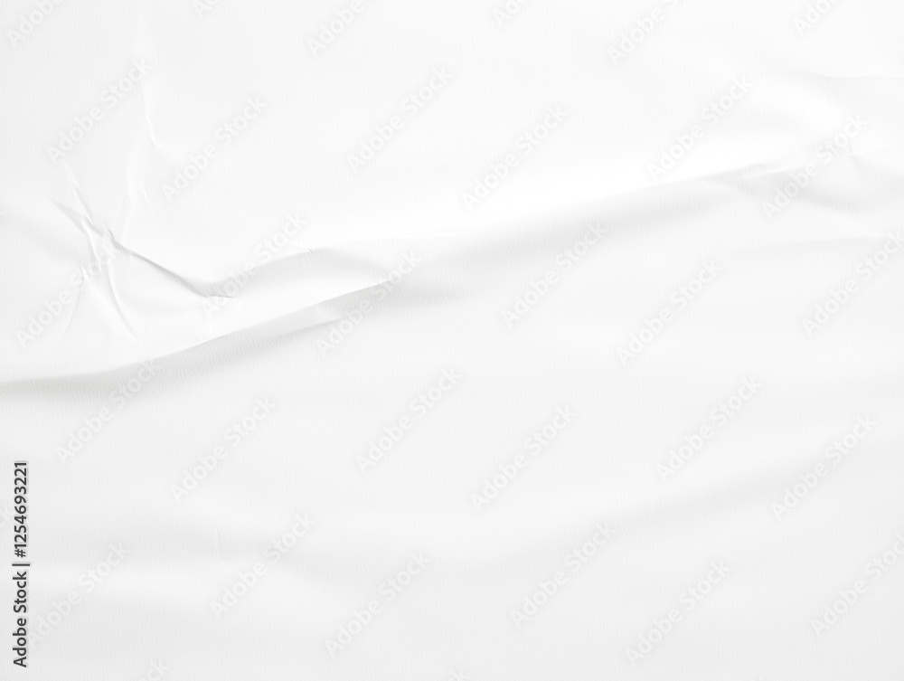 Obraz premium Crumpled white paper texture background