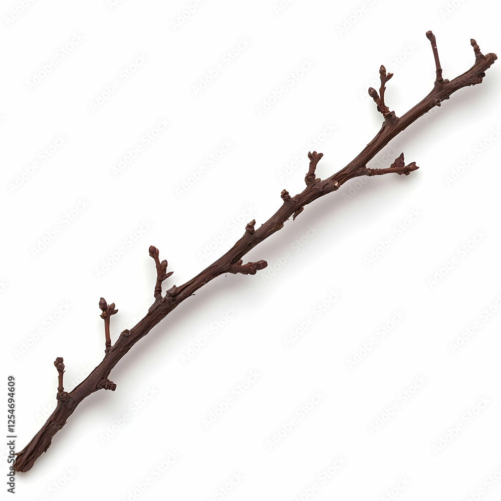 Detailed Image of a Tree Branch with Buds Detailed Image of a Tree Branch with Buds