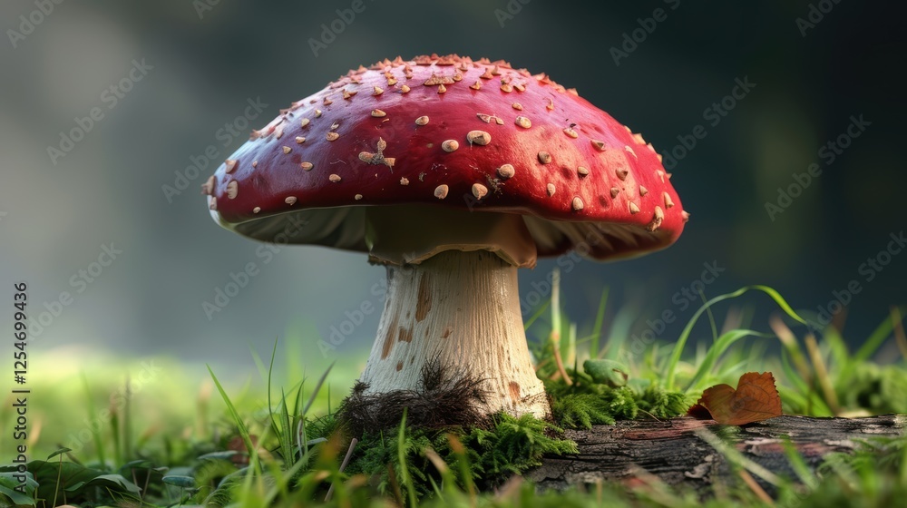 Mushroom depicted on a simple background, beautiful fungi portrait. Background hushed, mushroom sharp. Mushroom depicted on a simple background, beautiful fungi portrait. Background hushed, mushroom sharp.