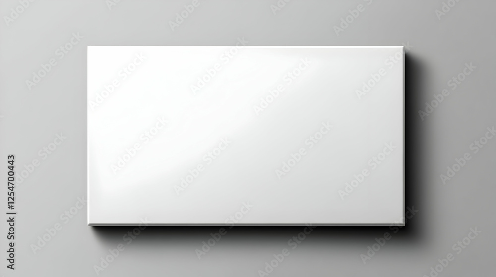 Blank White Canvas Mockup 3D Render Blank White Canvas Mockup 3D Render