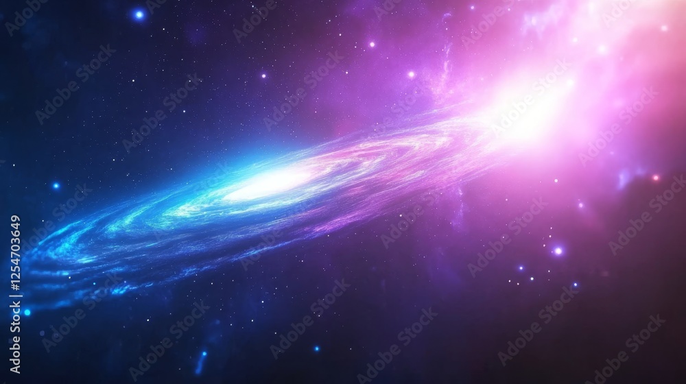 Cosmic Spiral Galaxy Exploding in Vibrant Nebula Background, Space Exploration, Science Fiction Cosmic Spiral Galaxy Exploding in Vibrant Nebula Background, Space Exploration, Science Fiction