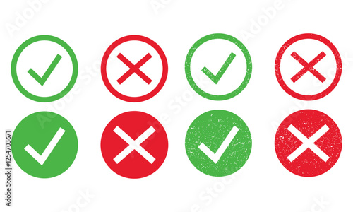 False and true symbol vector stamps. Vector icons for test or quiz template Free Download False and true symbol vector stamps. Vector icons for test or quiz template - GFXLoad