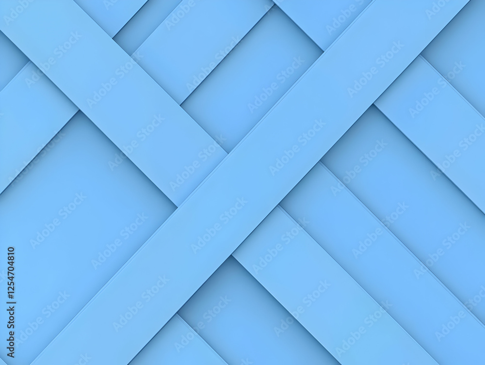 Abstract 3D Blue Background: Interlocking Stripes Abstract 3D Blue Background: Interlocking Stripes