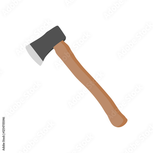 Axe, Farming Flat Vector Illustration