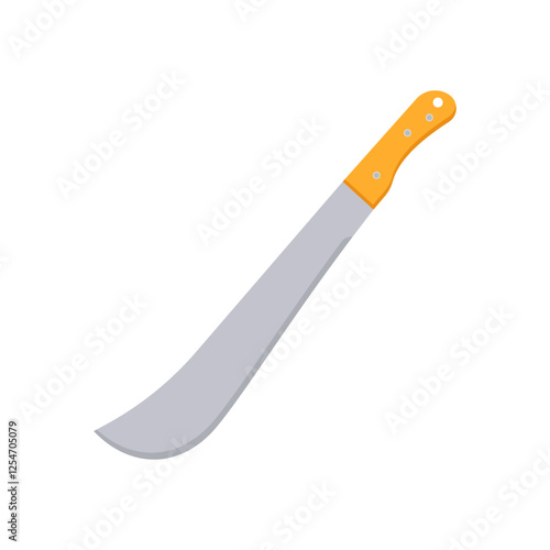 Panga Machete, Farming Flat Vector Illustration