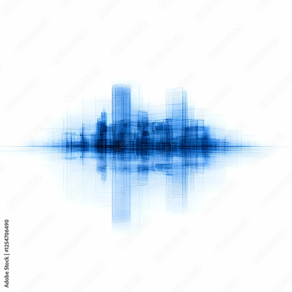 Obraz premium Abstract Cityscape Illustration