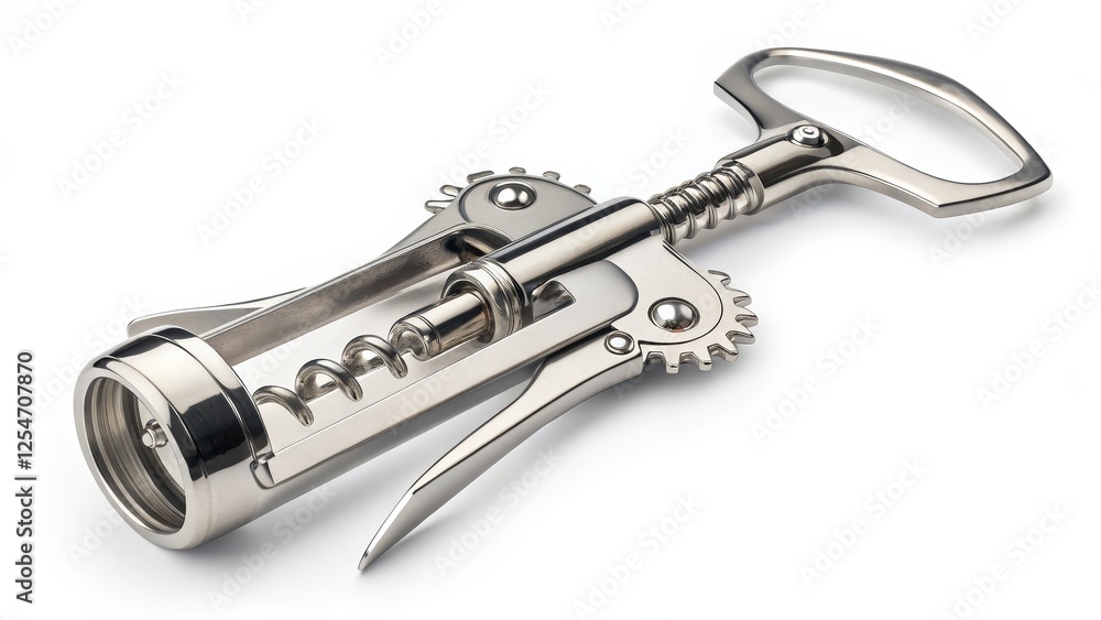 Metal Corkscrew Gear Mechanism and Lever Design Metal Corkscrew Gear Mechanism and Lever Design