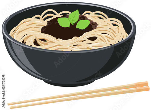 먹을것, 스파게티, 식사, 국수, 식당, 요리, 그릇, 점심, 레스토랑, 맛있는, 미식가,자장면, 면, 짜장면, black noodle, food, 음식 클립아트