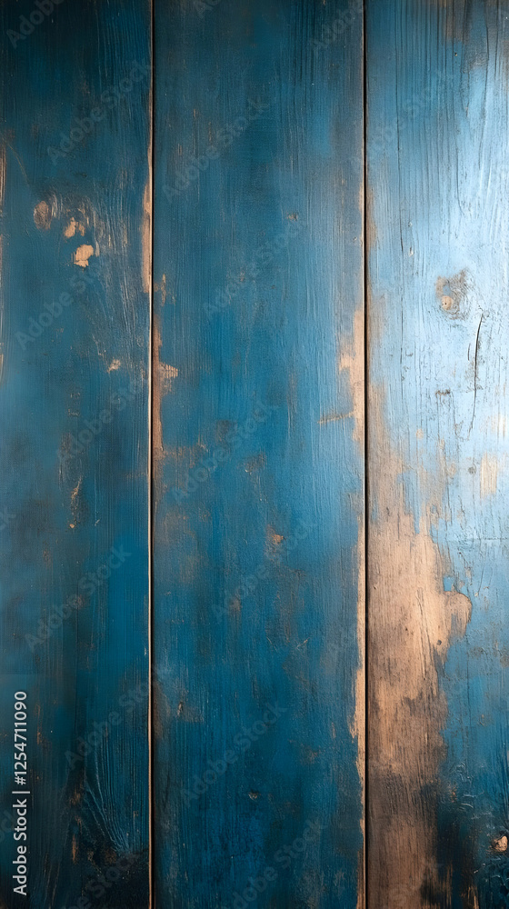 Obraz premium Dark Blue Wooden Background Texture
