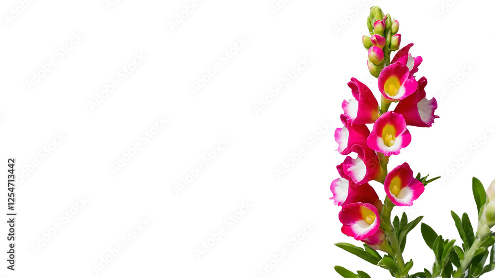 Snapdragon Flower isolated on transparent background Snapdragon Flower isolated on transparent background