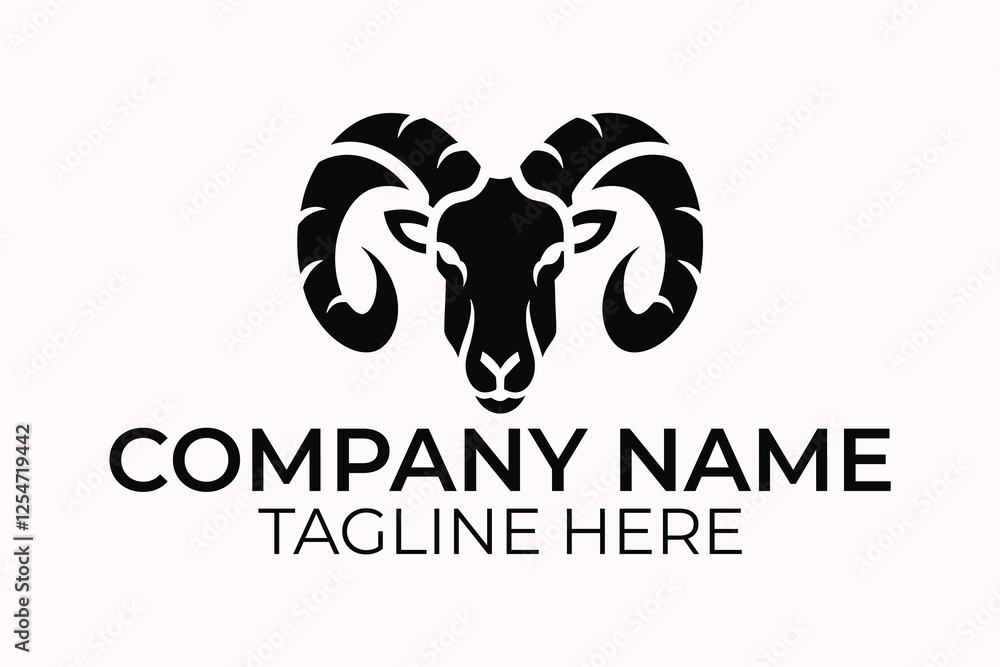 Naklejka premium vector logo horse