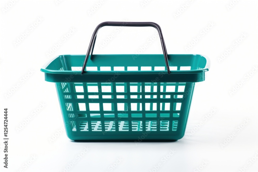 Basket plastic white background container. Basket plastic white background container.