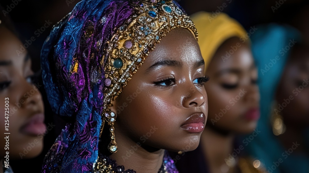 Obraz premium Women in Prayer Circle: Unity in Faith and Spirituality