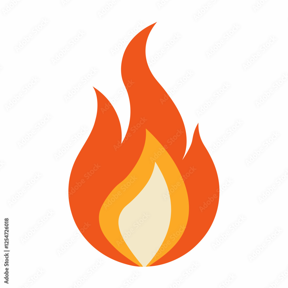 Flame with fair vector illustration Flame with fair vector illustration