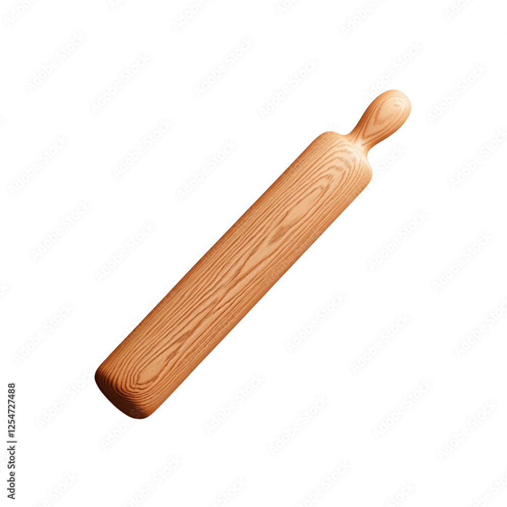 Wooden Rolling Pin: A close-up image of a rustic wooden rolling pin, showcasing the intricate grain patterns and natural warmth of the wood. Its smooth. Wooden Rolling Pin: A close-up image of a rustic wooden rolling pin, showcasing the intricate grain patterns and natural warmth of the wood. Its smooth.