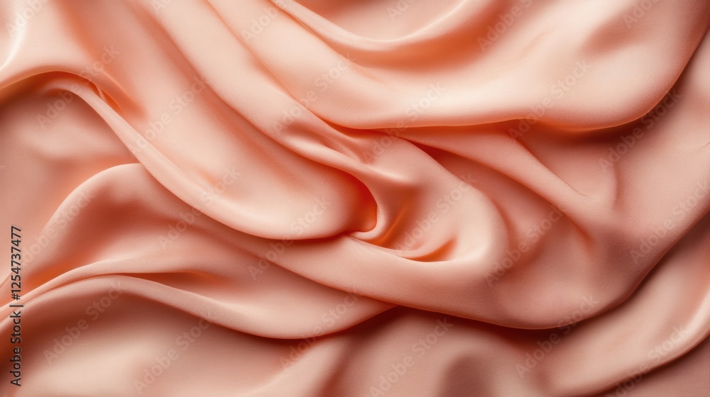 Flowing silk fabrics draping elegantly on a neutral background with soft lighting and plenty of blank space for text. Generative AI Flowing silk fabrics draping elegantly on a neutral background with soft lighting and plenty of blank space for text. Generative AI