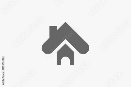 cute pet home bold modern funny logo