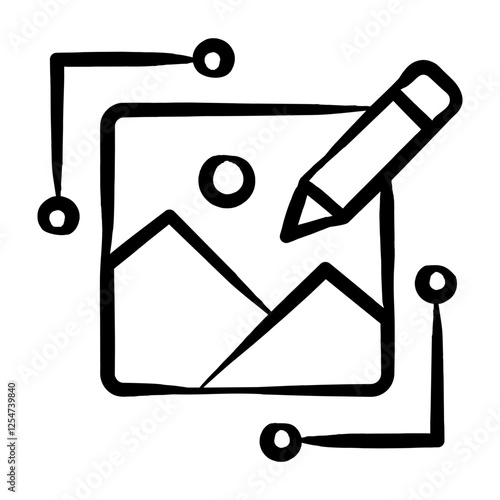 Automated Image Editing Icon