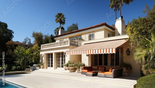 Mediterranean Villa with Pool and Patio: Luxury Estate in California