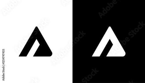 Monogram initial letter mark A logo icon design illustration template