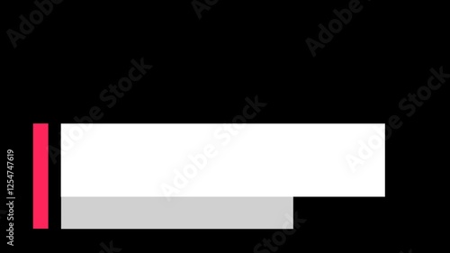 Geometric Lower Third on Black Background