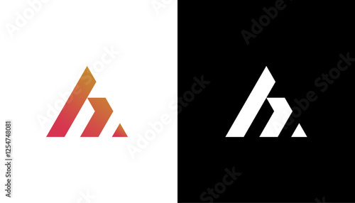 Monogram initial letter mark A logo icon design illustration template