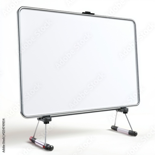 Wallpaper Mural Blank whiteboard on a portable easel for presentations and brainstorming in a professional environment Torontodigital.ca