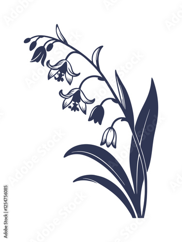 Wallpaper Mural vector illustration of a Orchid flower Torontodigital.ca