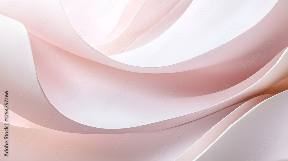 Pink and white abstract background with tulip flower in soft colors and gentle design elements Pink and white abstract background with tulip flower in soft colors and gentle design elements