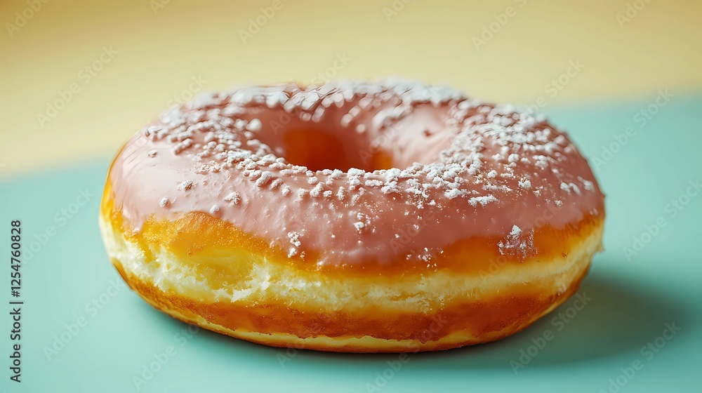 Illustrated donut with vibrant icing and toppings, ideal for culinary designs, menu graphics, and bakery-related artwork, in a comic book style Illustrated donut with vibrant icing and toppings, ideal for culinary designs, menu graphics, and bakery-related artwork, in a comic book style