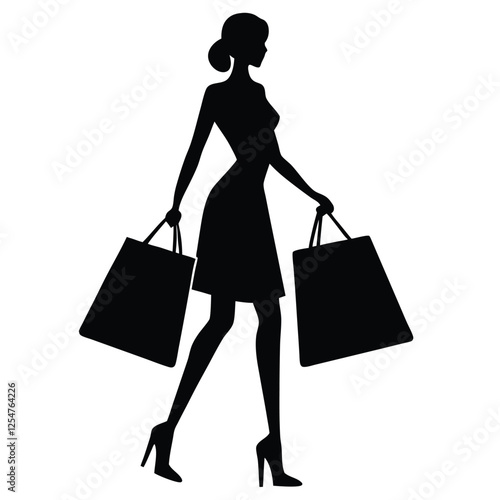 woman with shopping bags