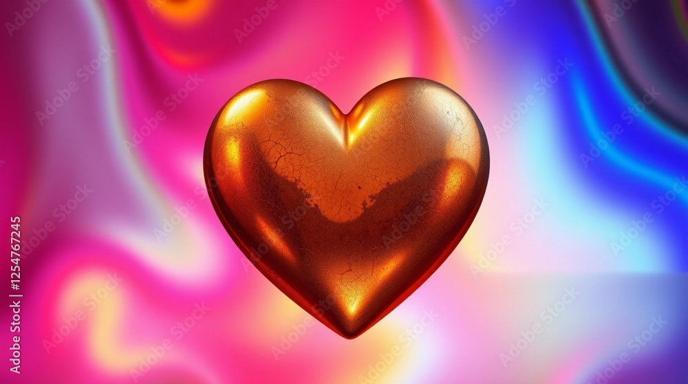 Obraz premium pink heart background