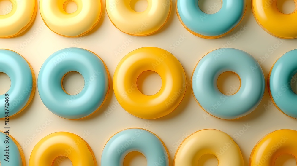 Illustrated donut with vibrant icing and toppings, ideal for culinary designs, menu graphics, and bakery-related artwork, in a comic book style Illustrated donut with vibrant icing and toppings, ideal for culinary designs, menu graphics, and bakery-related artwork, in a comic book style