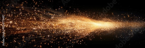 Wallpaper Mural Golden Cosmic Streaks Background Torontodigital.ca