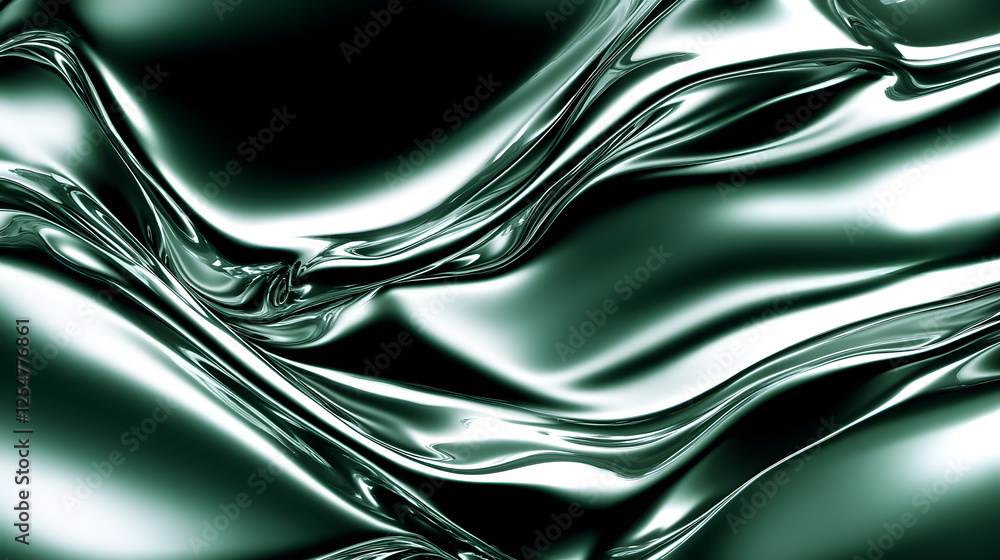 Obraz premium Black and white background featuring a wavy pattern with tulip flowers in a striking design