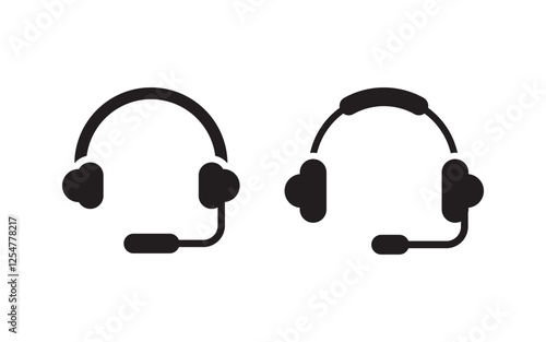 Call center Microphone icon Vector illustration