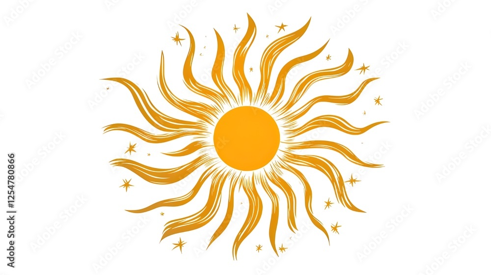 Fototapeta premium sun vector illustration