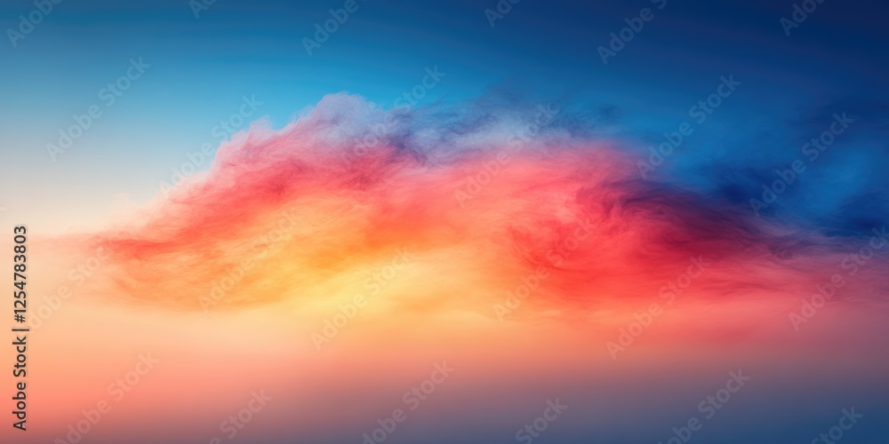 Vibrant sunset clouds with a blend of colors Vibrant sunset clouds with a blend of colors