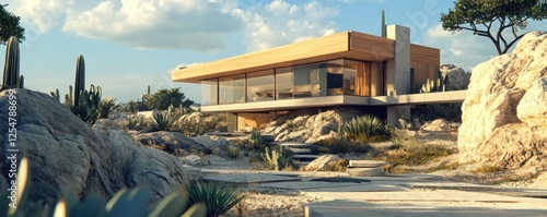 Modern Desert Oasis: Architectural Marvel in Arid Landscape