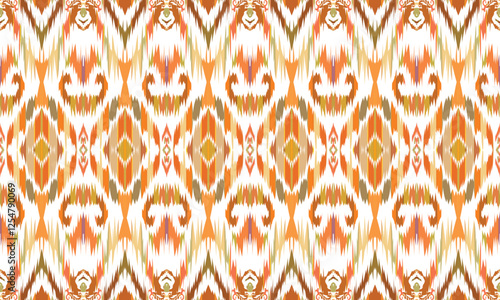 Geometric ethnic flower pattern for background,fabric,wrapping,clothing,wallpaper,Batik,carpet,embroidery style.