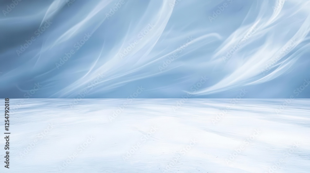 Obraz premium The pristine white concrete reflects the azure sky above, offering a blank canvas for endless creative possibilities.