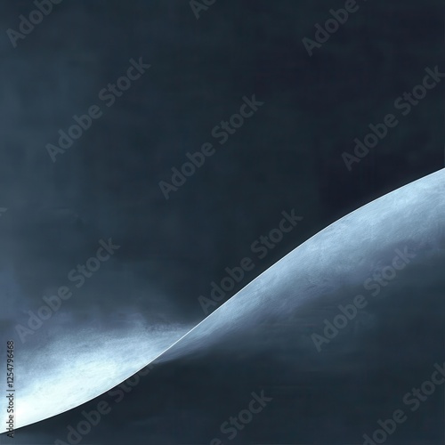 A sleek, radial navy blue 3D backdrop creates a stylish setting for futuristic illustrations and contemporary design concepts.