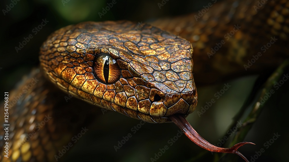 Close-Up of a Snake's Head Close-Up of a Snake's Head