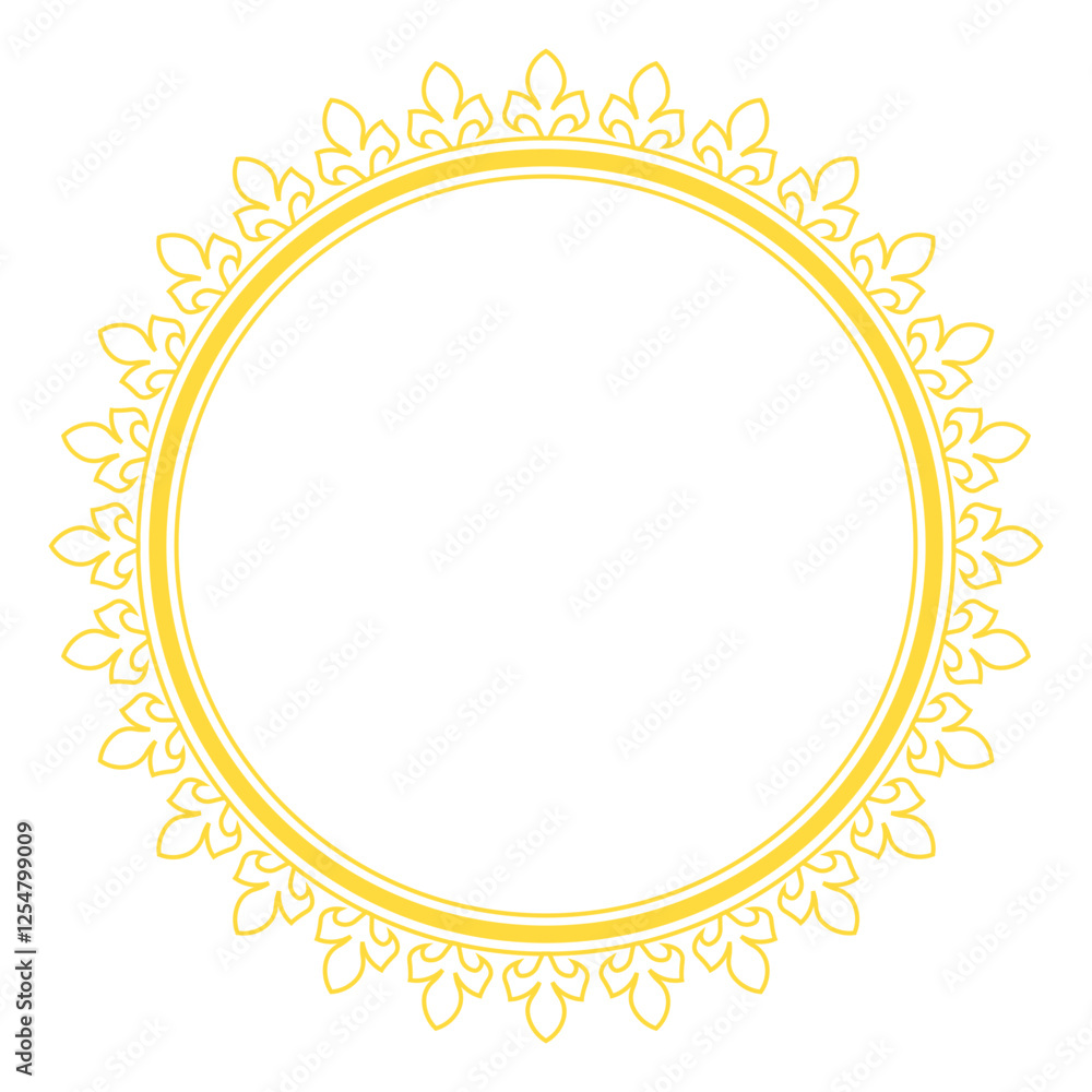 Gold Circle Ornate Gold Circle Ornate