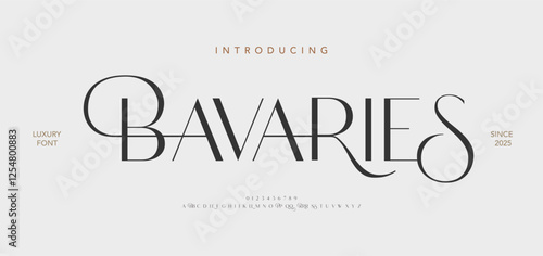 Elegant Modern beauty font alphabet logo. Typography beautiful luxury minimal elegant serif fonts fashion wedding vintage retro logos. vector illustration