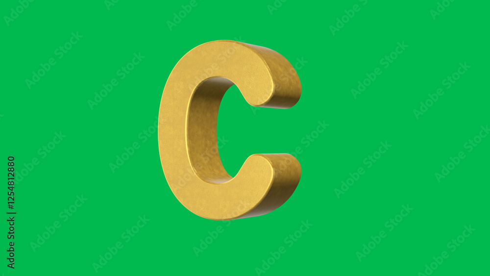 English alphabet Letter C 4k Illustration. Script text labels. English alphabet Letter C 4k Illustration. Script text labels.