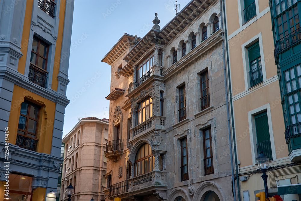Elegant Architecture of San Bernardo Street Building in Gijon Elegant Architecture of San Bernardo Street Building in Gijon