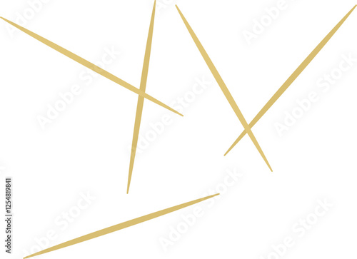 Disposable toothpick flat icon vector.
Wooden toothpick isolated.
Transparent background.
