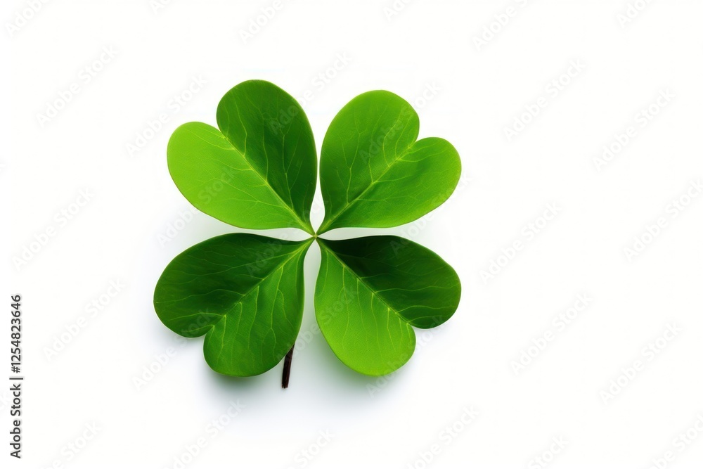 Four-leaf clover plant green herbs. Four-leaf clover plant green herbs.