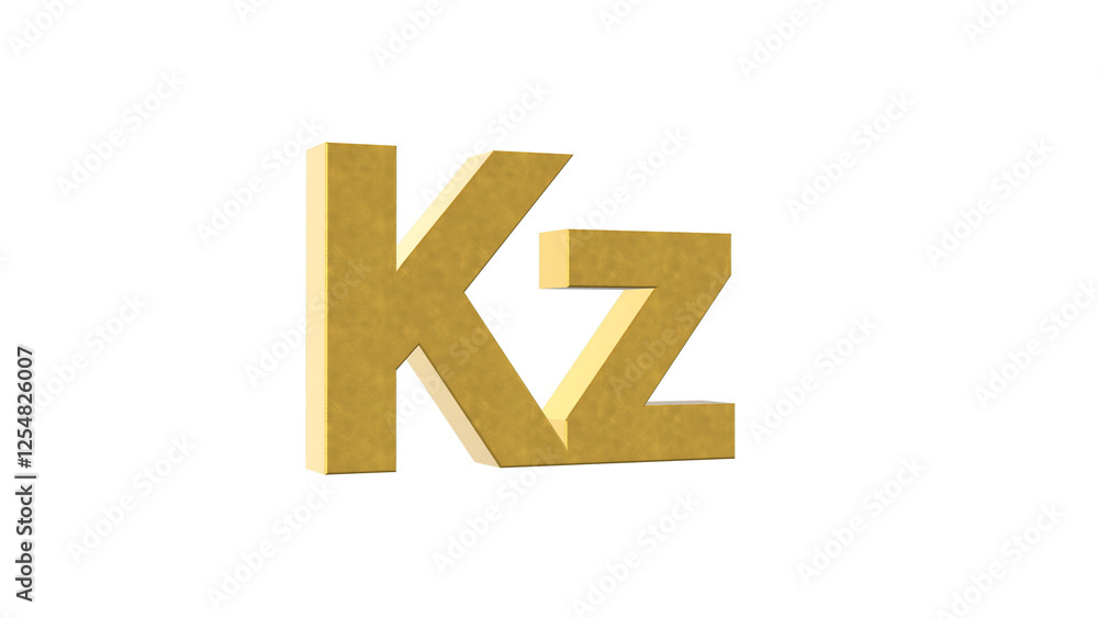 3D rendering of Angolan Money Kwanzas. 3D rendering of Angolan Money Kwanzas.